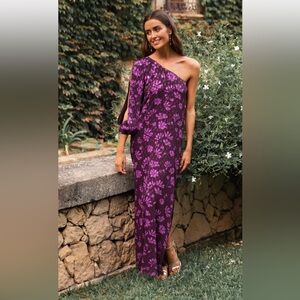 The Are Purple one shoulder dress